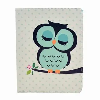 

Case For ipad 2 3 4 9.7 inch New Sleep Owl Blue Fashion Elegant Luxury Leather Tablet Cases Case Cover Skin Protector