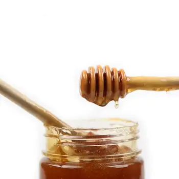

Wooden Honey Stick Dipper Honey Stirrer For Honey Jar Party Supply Long Handle Mixing Stick Cuchara Miel LX6560