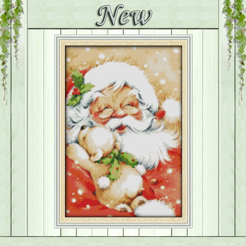 

Santa Claus,Pattern print on the canvas DMC 11CT 14CT Cross Stitch kits,needlework embroidery for Sets,Christmas Home Decoration
