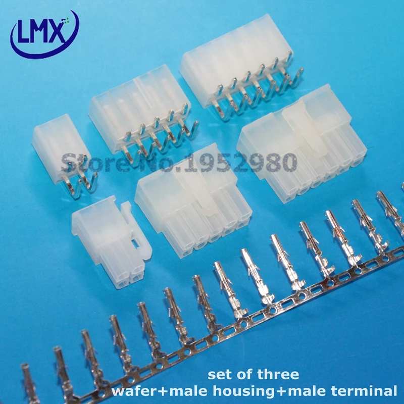 50 компл./лот Шаг MX4.2MM 5557/5569 2 * 4PIN (женская пластина + Мужской Корпус Мужская клемма)