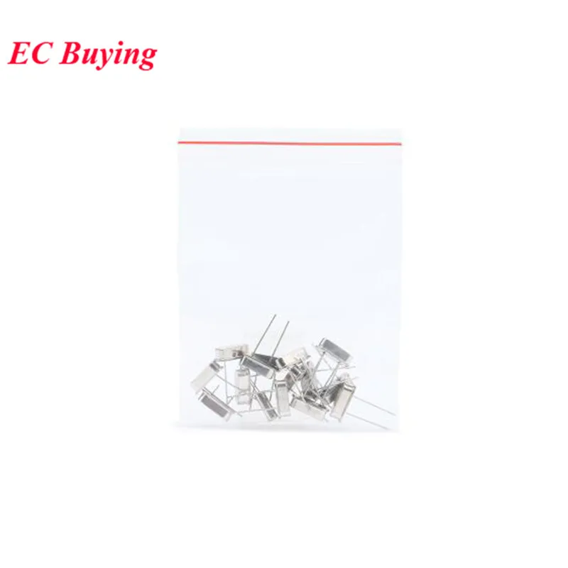 15pcs/lot Crystal Oscillator Electronic Kit Resonator Ceramic Quartz HC-49S 4/6/8/10/11.0592 /12.288/16/20/22.1184/24/25 /48MHZ