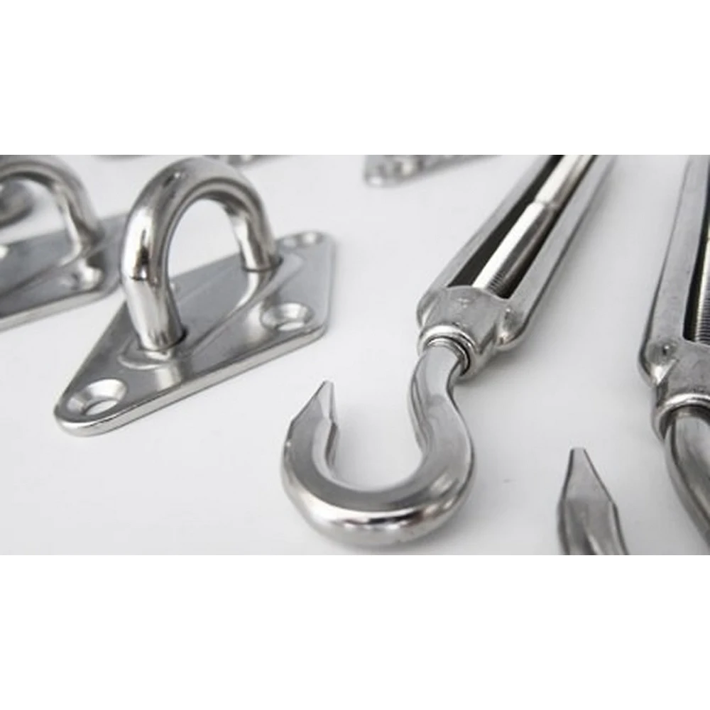 Shading sail stainless steel fittings (6)