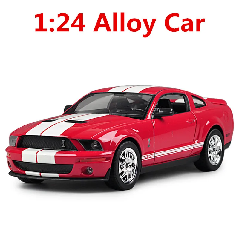 

1: 24 alloy car, high simulation car model mustang FT500, metal diecasts,freewheeling, the children's toy vehicles,free shipping