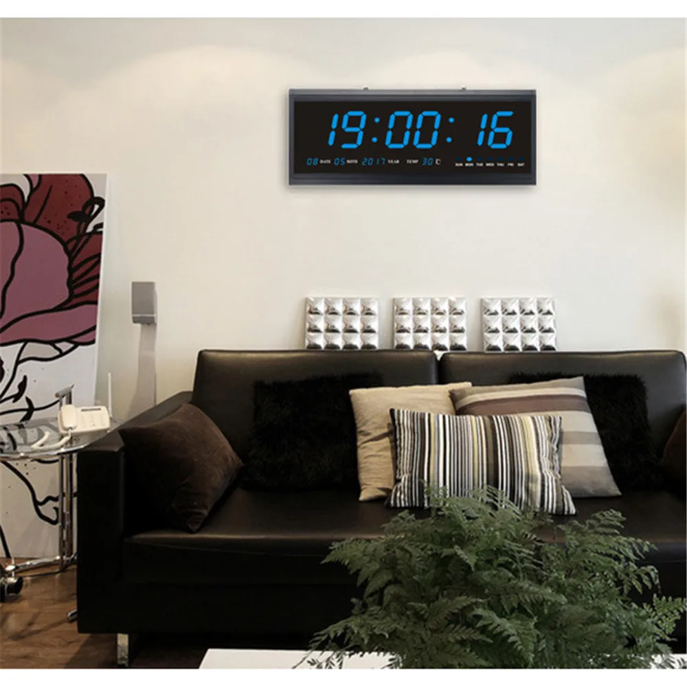 Ttlife Led Digital Calendario Perpetuo Sala De Estar Reloj De