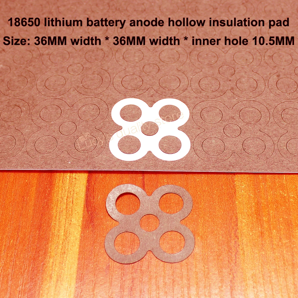 

50pcs/lot 18650 lithium battery universal high temperature insulation gasket 4 battery pack accessories DIY insulation gasket