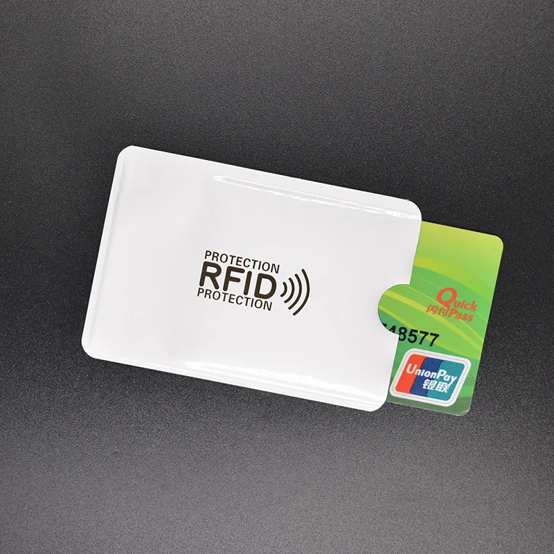

5pcs Anti RFID Wallet Blocking Reader Lock Bank Card Holder ID Bank Card Case Rfid Protection Metal Credit Card Holder Aluminium