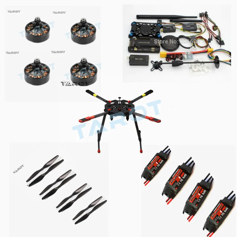 

Traot TL4X001 Carbon Fiber Frame with APM 2.8 Flight Controller set & 6015/250KV motor & hobbywing ESC FPV Multi-Rot