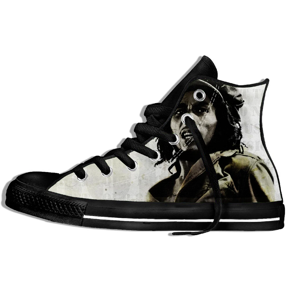

2019 Men Fashion Summer Bob Marley 3D Printed Plimsolls Casual Shoes Women Fashionable Canvas Shoes