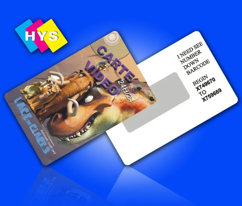 Vip карты лояльности и ПВХ визитная карточка питания