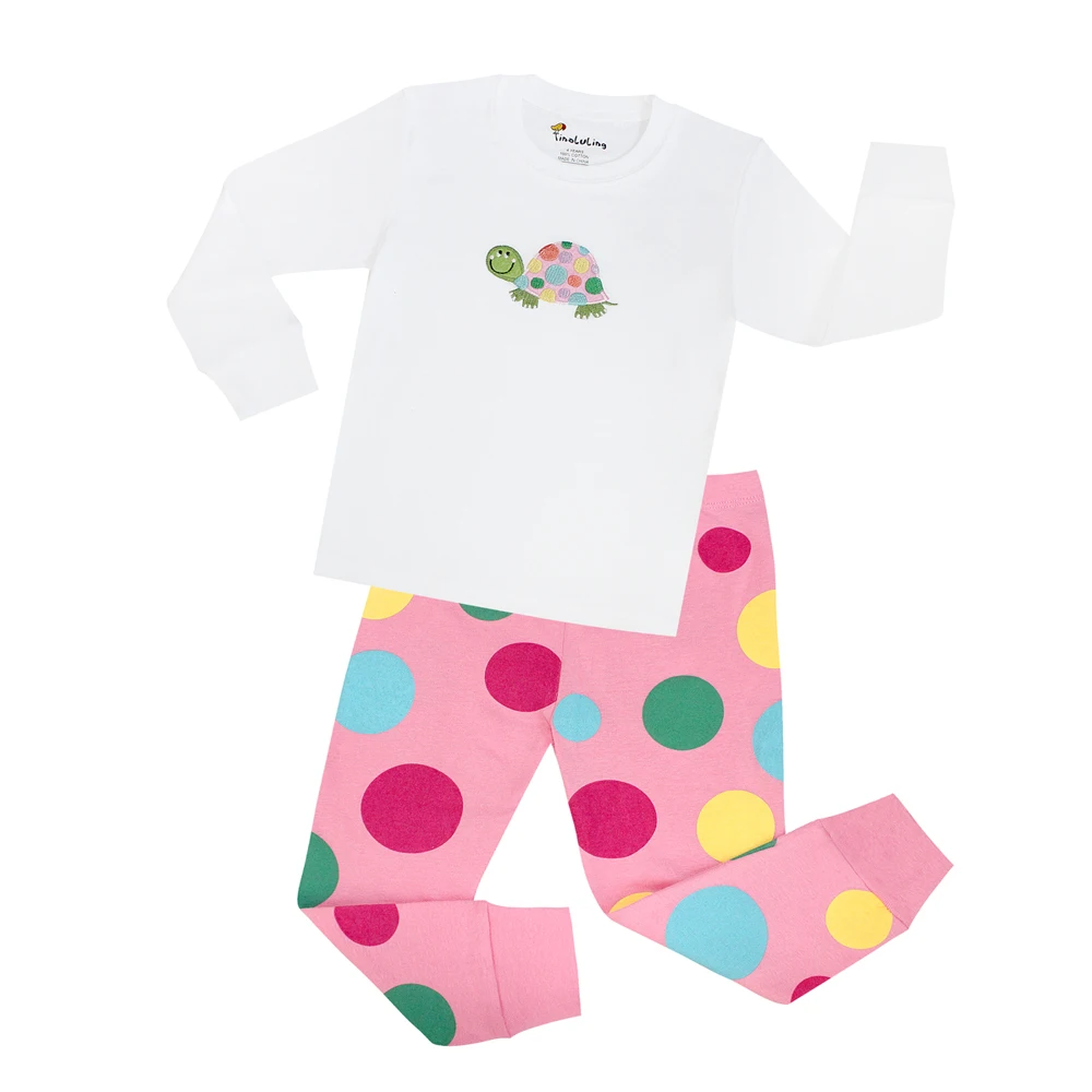 

22 Design Girls Tortoise Pajamas Sets Boys Cars Sleepwear 100% Cotton Nightwear For Children Kids Animal Pyjamas Baby Homewear