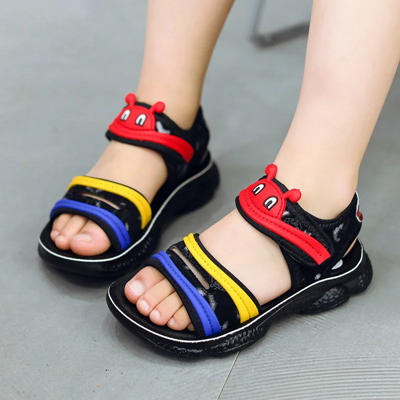 

Summer New Boys Beach Sandals Children's Sandals For Girls Fashion Caterpillar Bottom Non-slip Flat Shoes Kids Home Casual Shoes