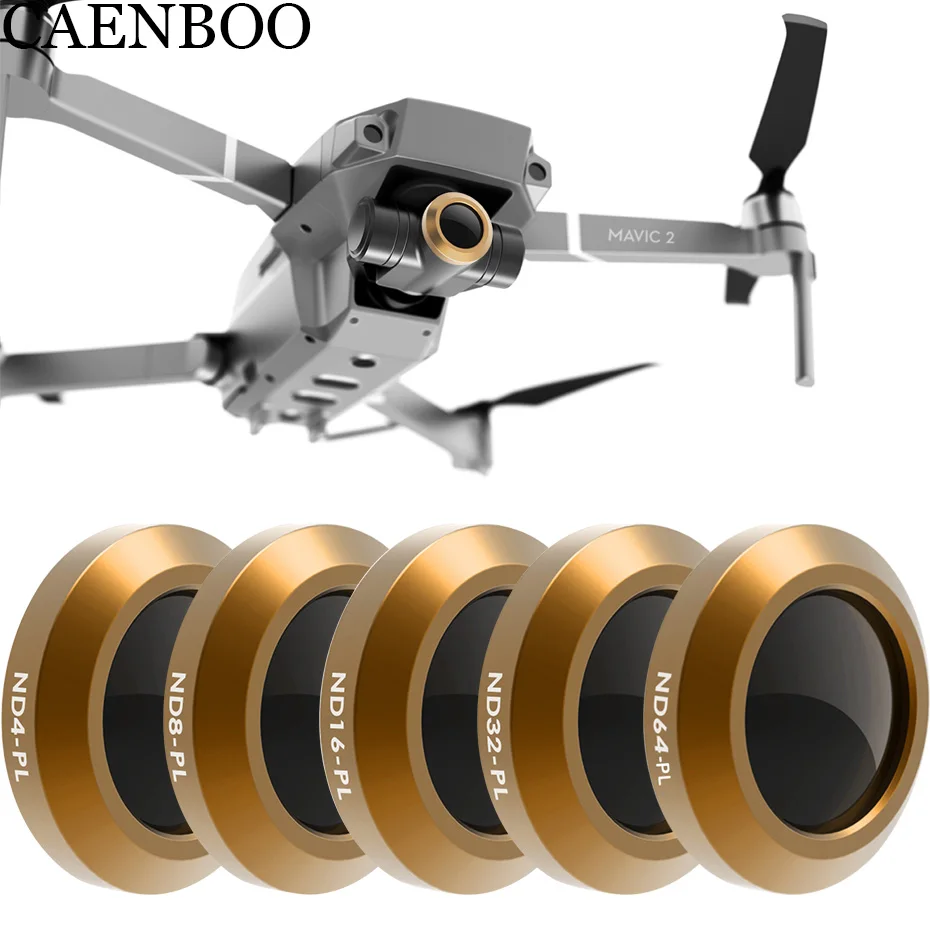 Фильтр для дрона CAENBOO многослойный фильтр DJI Mavic 2 Zoom ND4PL/ND8PL/16/NDPL32/64 Polar Optical