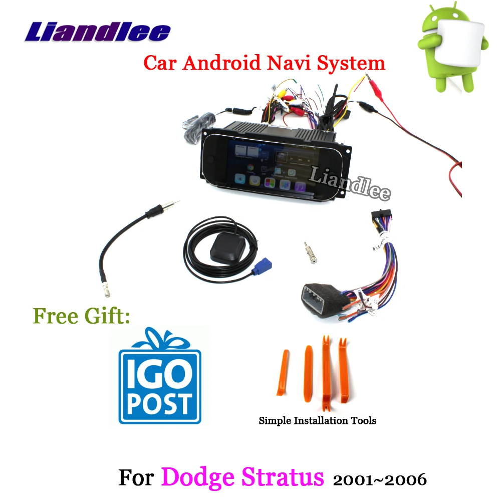 Flash Deal Liandlee Car Android System For Dodge Stratus 2001~2006 Radio Stereo Carplay Wifi GPS Navi MAP Navigation HD Screen Multimedia 6