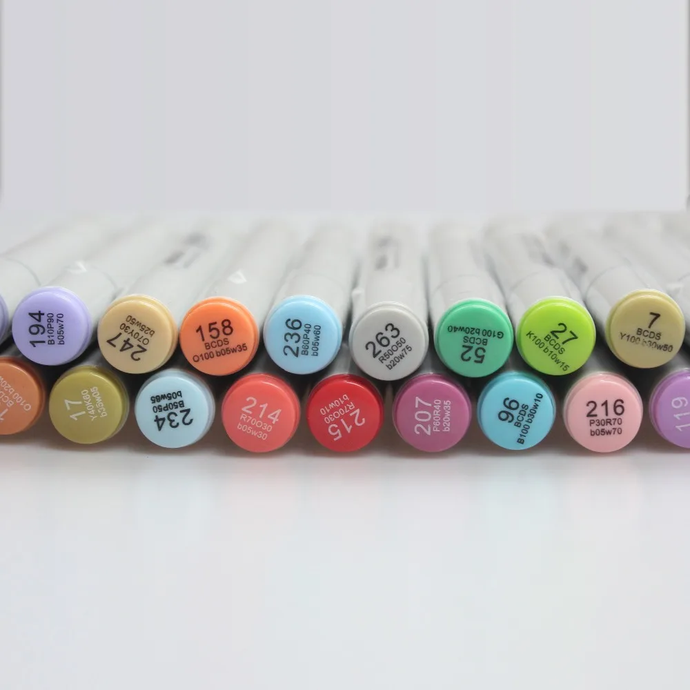 Finecolour-EF101 160 색 알코올 기반 잉크 캘리그래피 마커, 드로잉용 더블 헤드 아트 마커