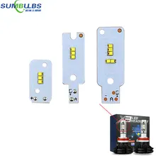 10 шт. светодиодная лампочка в автомобиль чип ZRS светильник источник для X3 авто светодиодный налобный фонарь H1 H3 H4 H7 H11 880 9004 9005 9006 9012 головной светильник светодиодный чипы