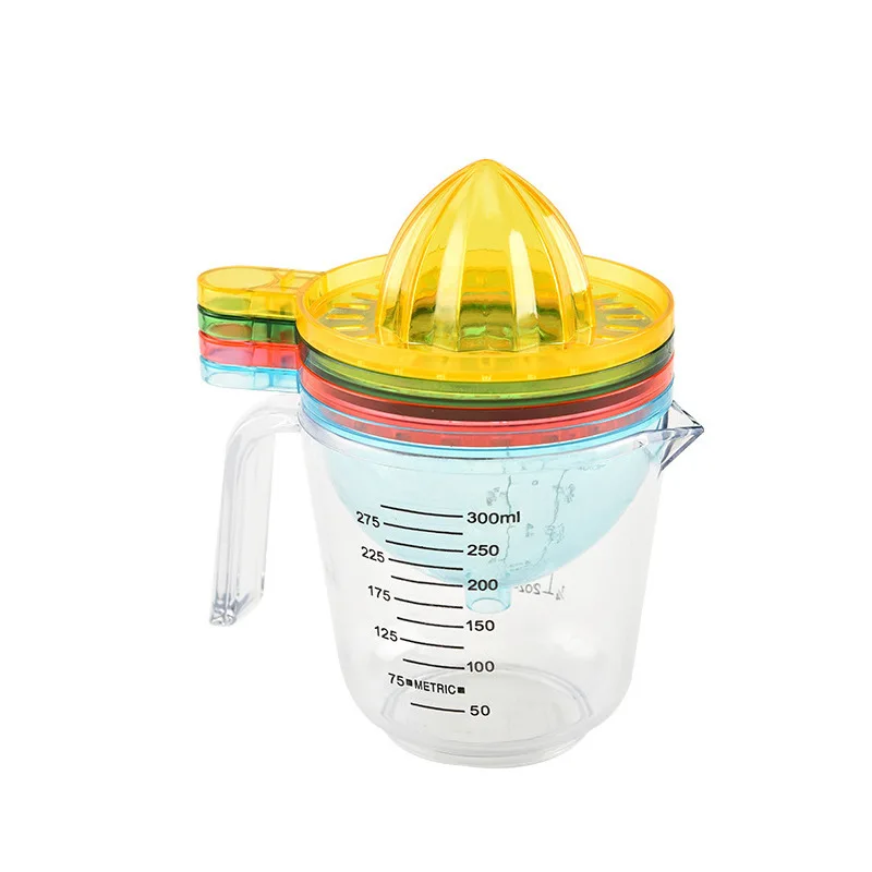 

5 in 1 Multi Plastic Manual Orange Squeezer Mini Hand Press Lemon Juicer Vegetable Grater Food Grinder Funnel Measuring Cup