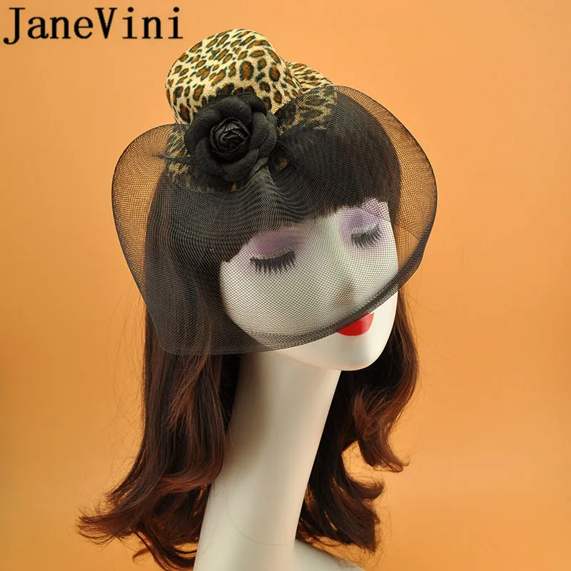 JaneVini/ Свадебные акссуары для волос, розовые вуалетки и головные уборы, закрывающие лицо, Цветочные Формальные вечерние женские шляпы, заколки для волос
