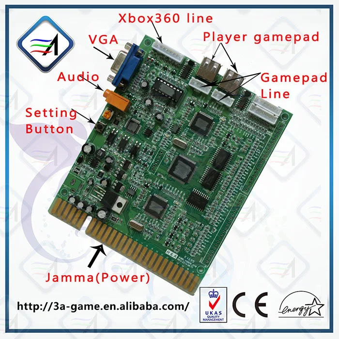 Горячая XBOX360 Аркада PCB Jamma PCB Таймер плата контроллера для XBOX360 до Jamma PCB доска