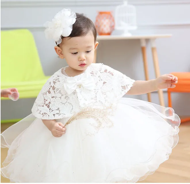 Alta de los Bebés Vestidos de Comunión Elegantes NUEVO 2016 de La Princesa Del Niño Blanco Del Banquete de Boda vestido de Traje de Bautizo|christening gowns|dress christeningwhite christening gown - AliExpress