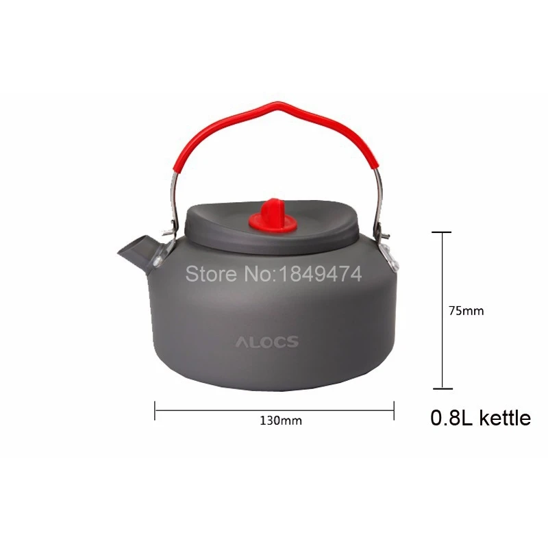 Alocs moderna 7 unids acampar al aire libre cocina Utensilios de cocina backpacking cocina picnic spon ollas sartén hervidor conjunto cw-c06s