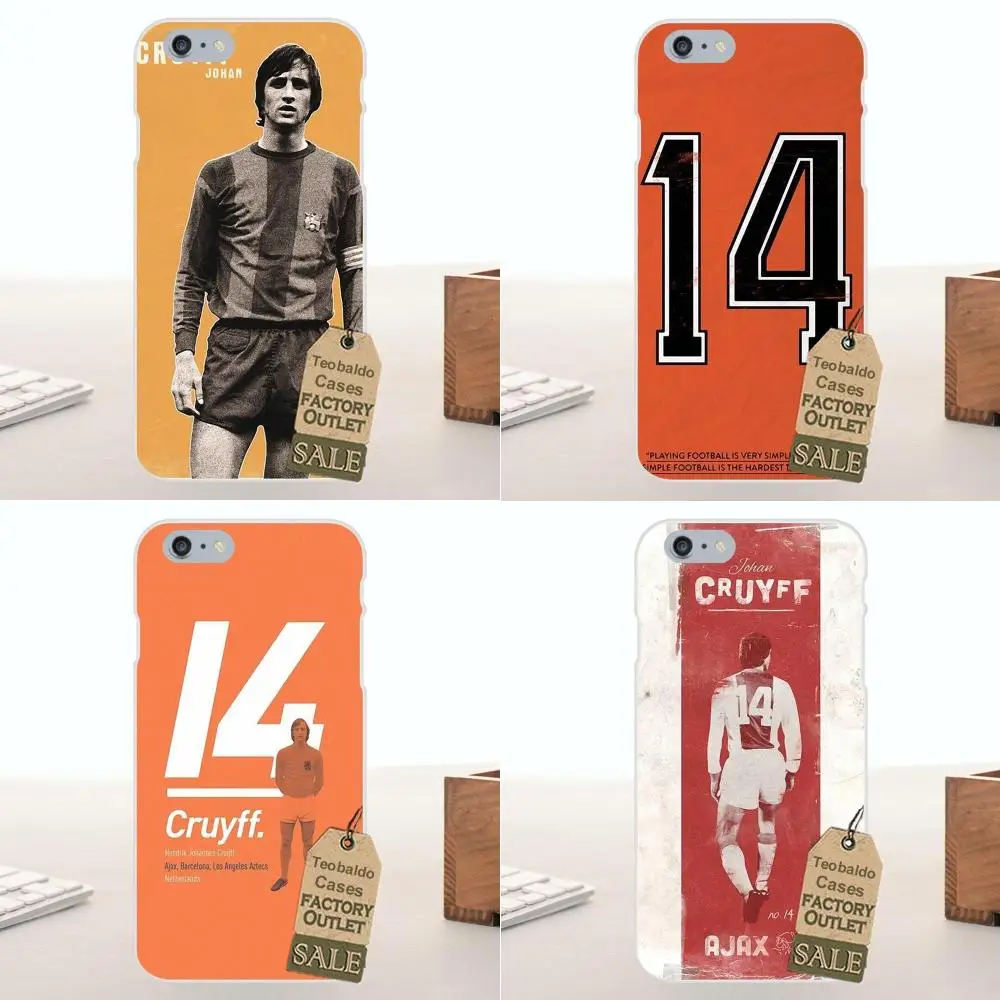 Чехол из ТПУ для Apple iPhone 4 4S 5 5C SE 6 6S 7 8 Plus X LG G4 G5 G6 K4 K7 K8 K10 World Cup Soccer Legends Johan Cruyff |