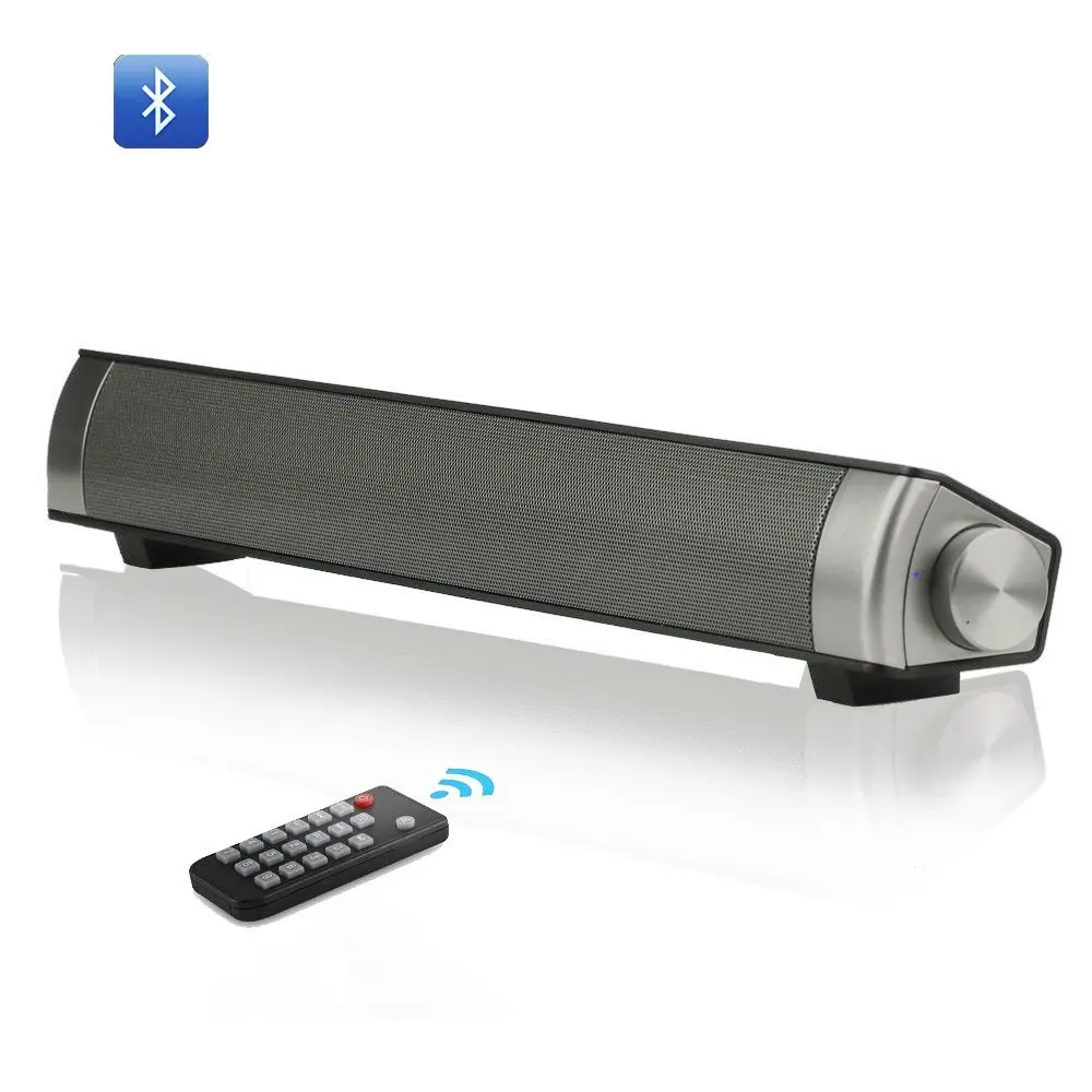 

Tv soundbar wireless bluetooth speaker sound bar with subwoofer 10W Stereo speaker for Computer Desktop Laptop PC and Smartphone