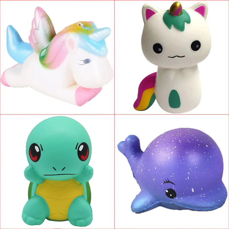 

Antistress Soft Slow Rising Squishy Toy Cute Unicorn Lovely Galaxy Star Turtle Kawaii Cartoon Animal Squishi Toy with Scented