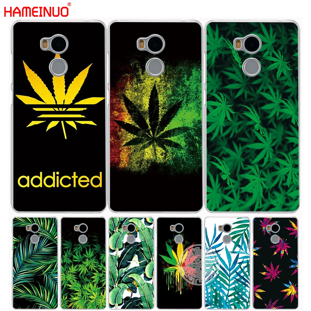 

HAMEINUO Tropical weed hemp banana leaves Cover phone Case for Xiaomi redmi 4 4A 1 1s 2 3 3s pro redmi note 4 4X 5A