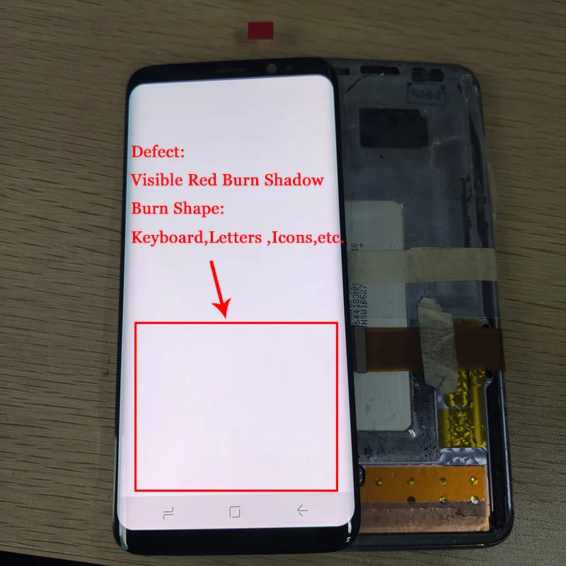 

Tested Burn-Shadow Replacment For Samsung Galaxy S8 LCD G950F G950U S8 Plus LCD G955 G955F Display With Screen Touch Digitizer