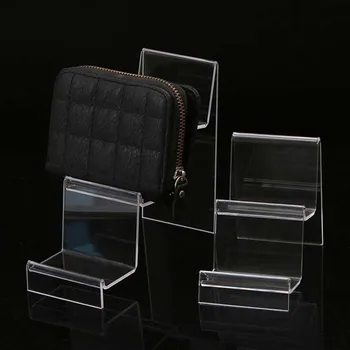 New Transparent Acrylic Display Shelf Mobile Wallet Glasses Rack Multilayer Cellphone Jewelry Display Keychain Stand Wholesale transparent acrylic pen rack jewelry accessories shelves small items show eyebrow pencil display shelf collection display