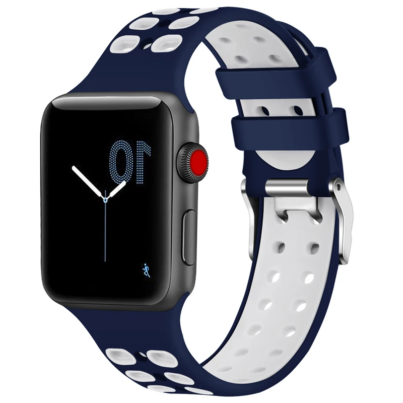 CRESTED Sport Strap For Apple Watch band 42mm 38mm Silicone Iwatch Series 3/2/1 Wrist band Bracelet Rubber Watchband Accessories CRESTED Sport Strap For Apple Watch band 42mm 38mm Silicone Iwatch Series 3/2/1 Wrist band Bracelet Rubber Watchband Accessories