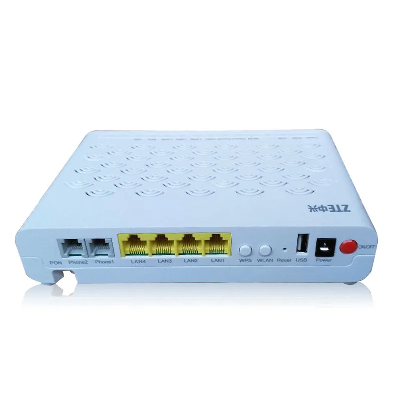 100% оригинальный новый ZTE F460 EPON ONU ONT 4FE + 2 голосовых горшка WIFI USB английская прошивка