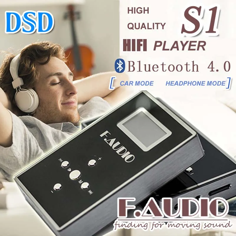 Xunsound F. Audio S1 Bluetooth 4,0 без потерь музыка DIY MP3 HiFi DSD музыкальный плеер Поддержка TF карты усилитель для наушников