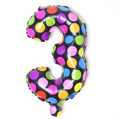 Разноцветные фольгированные шары в горошек с цифрами с днем рождения, свадебные украшения, вечерние шары с буквами