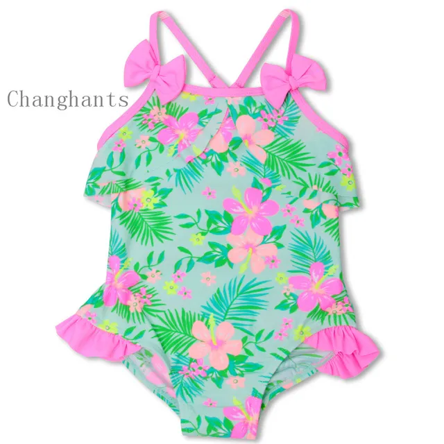 Best Price Baby Girls Swimwear 2-8 Y Children's one piece Swimsuit Kids Swimming wear Beach swim wear Bathing suit sw0808