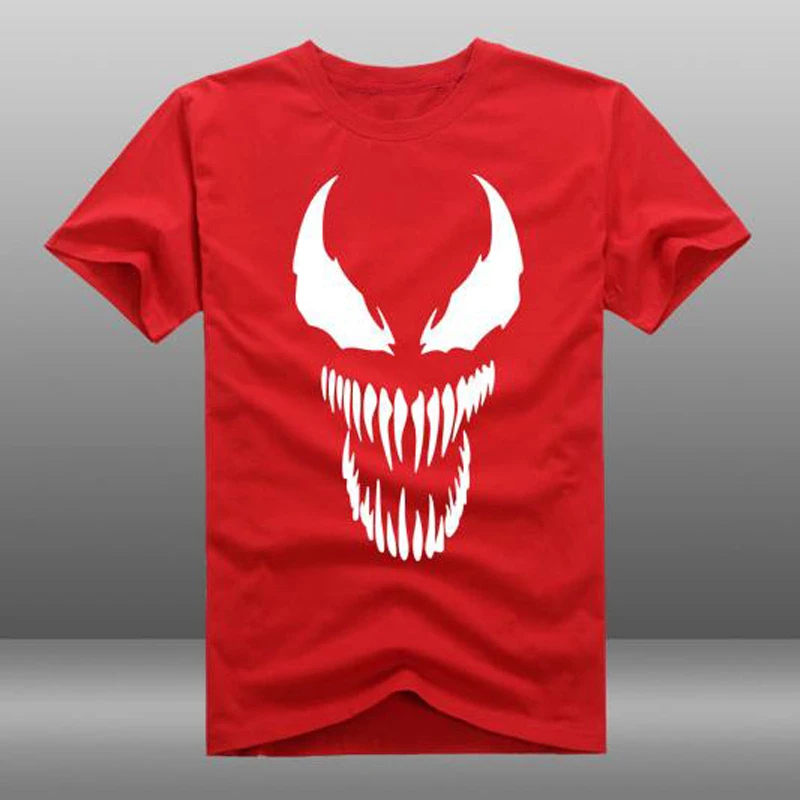 Фильм Человек-паук футболка Веном Человек-паук череп мужская футболка отражающий светильник летние хлопковые футболки