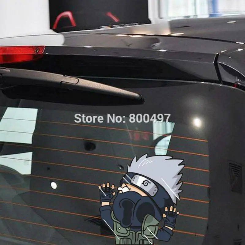 

10 x Newest Car Styling Naruto Kakashi Hitting the Glass Stickers Car Decal for Toyota Chevrolet Volkswagen Tesla Hyundai Lada