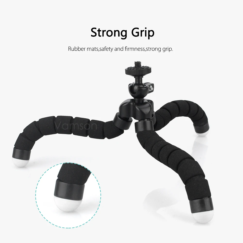 Vamson Gorillapod Осьминог штатив для xiaomi yi 4 k yi lite для dji osmo Карманный для gopro hero 7 6 5 4 session для iphone VP414E