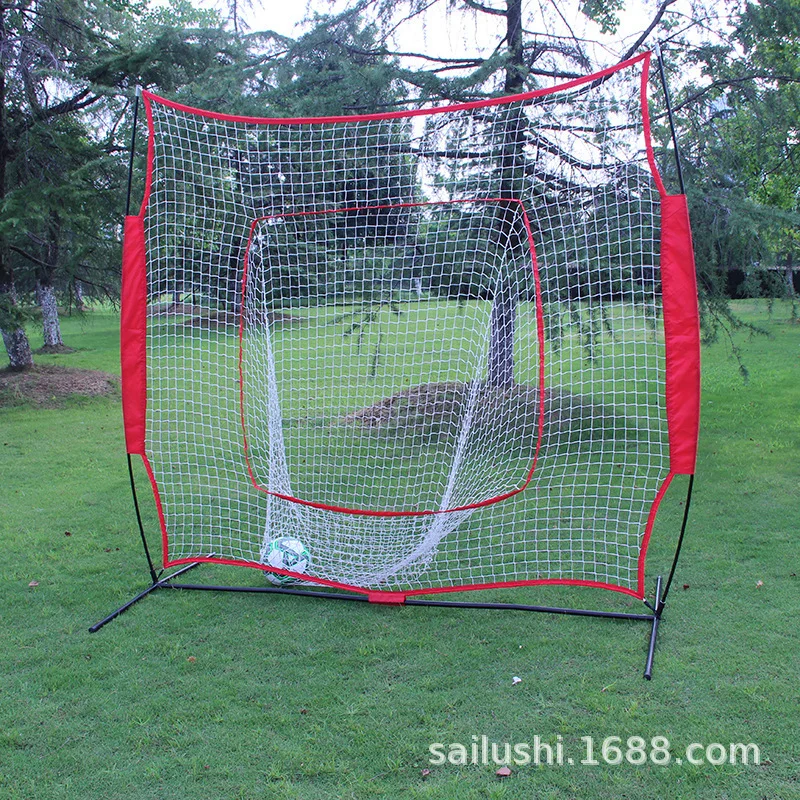 7-x-7-foot-outdoor-football-volleyball-backstop-nets-softball-baseball-barrier-nets-with-frame-durable-sports-practice-net