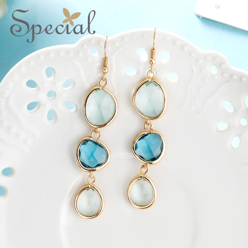 Специальный бренд, модные 925 пробы серебряные серьги-гвоздики с опалом, длинные серьги с жемчугом, ювелирные изделия, подарки для женщин S1809E