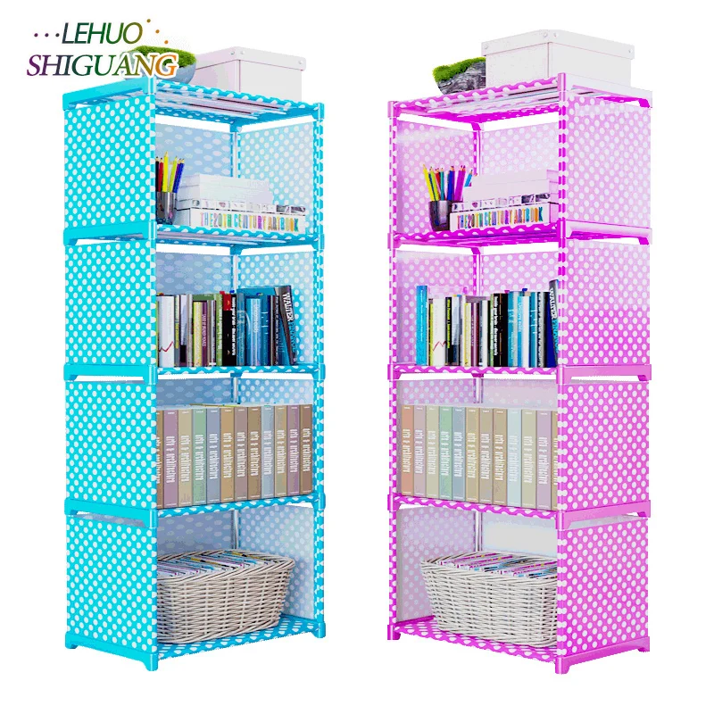 

Multilayer Bookshelf non-woven bookcase Organizer storage Shelf simple wall rack Home decoracion Living Room Furniture