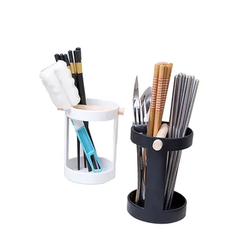 

White Tableware Storage Racks Drain Chopsticks Spoon Fork Dish Storage Shelves Black Kitchen Multifunction knife Storage Racks
