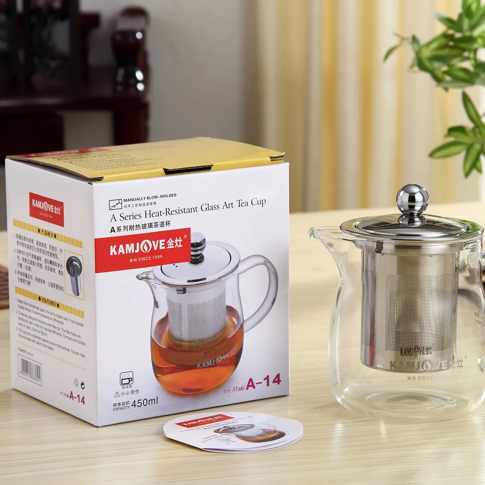 [GRANDNESS] Kamjove A 14 Heat Resistant Clear Glass Teapot W/h