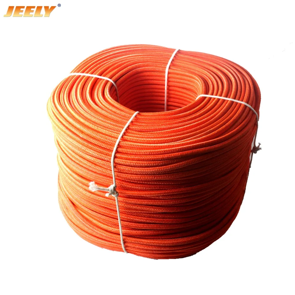 

JEELY 1.5mm UHMWPE Towing Winch Rope Polyester Sleeve 16 Weave Round Stiff Version 50M Spectra
