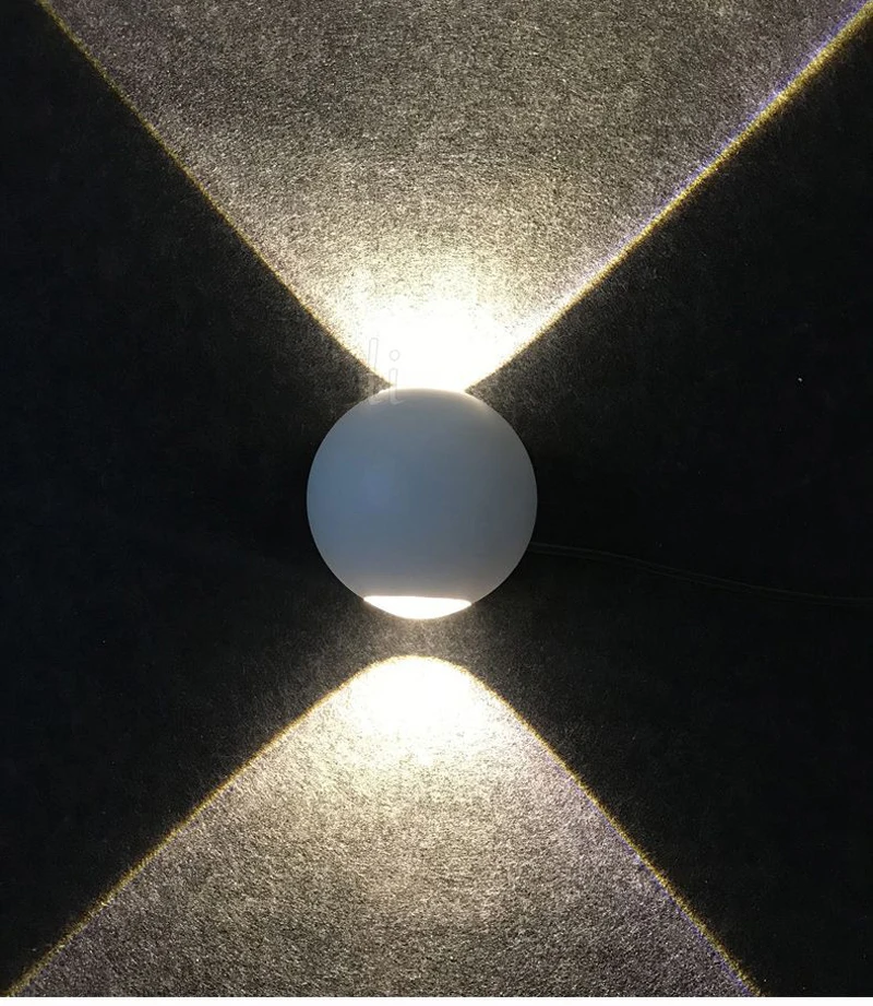 Criativa para Sala de Estar Sala de tv Plano de Fundo Decorativa de Parede Led à Prova Luminária D'água Moderna Nórdica Luz 5 Luminárias de parede externas