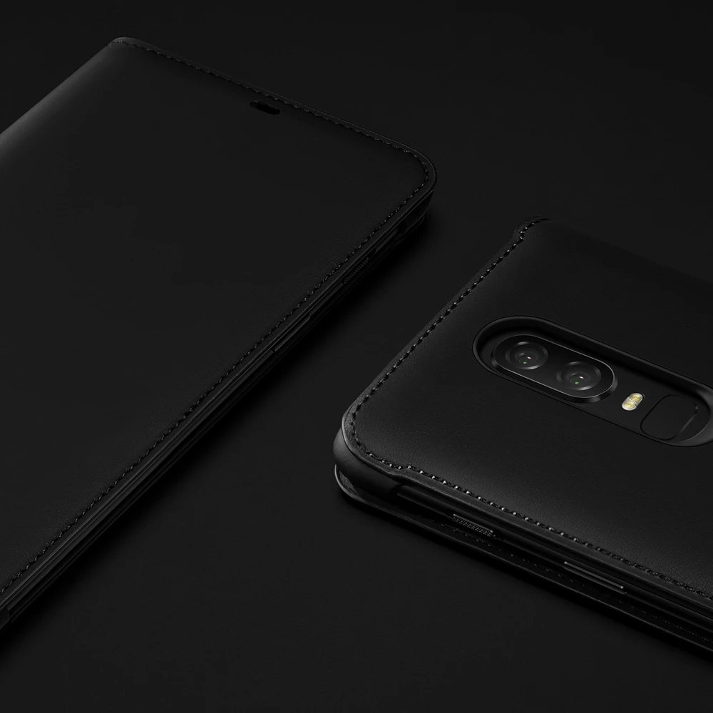 

100% official flip cover for Oneplus 6 case with retail package 1+6 phone bag cases and covers original accessories