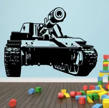 Tanque Militar Del Ejército Del Envío libre Para Niños Sala de Arte Decorativo Etiqueta de La Pared de Vinilo Removible Pared Mural Para La Decoración Del Hogar Y-651