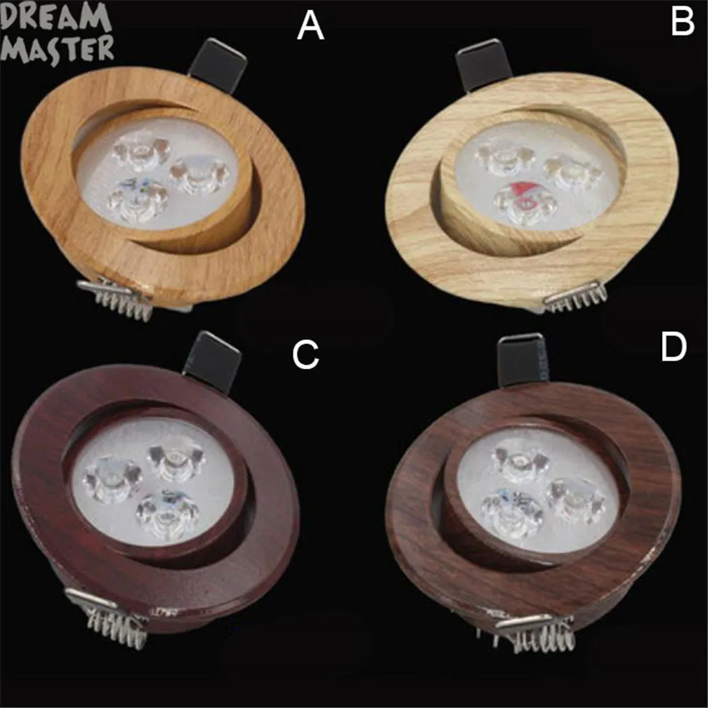 Промышленный 3 Вт 4 Вт Светодиодный светильник для дома, офиса, торгового центра, магазина, регулируемый деревянный потолочный Точечный светильник, художественный декор, деревянный потолочный светильник, лампа