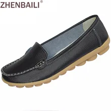 Neue Ankunft 2017 Frühling Frauen Schuhe Anti-Skid Frauen Bootsschuhe 8 Farben Schuhe Frau Großhandel Wohnungen Slip-auf Leder Schuhe
