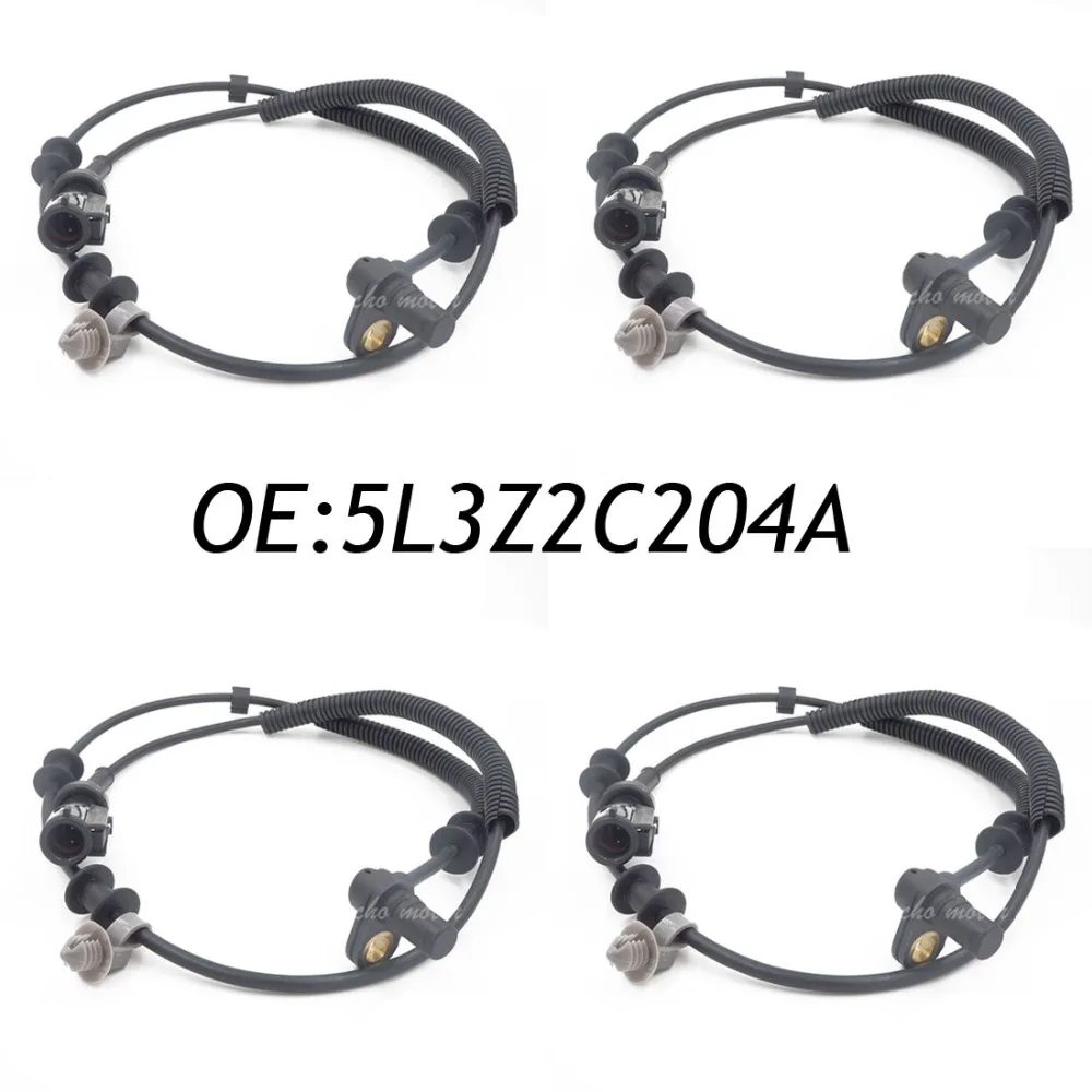 New 4pcs Front Right Left ABS Wheel Speed Sensor For Ford F-150 Lincoln Mark LT 4WD 7L3Z2C204AA 5L3Z2C204A 7L3Z-2C204-AA ALS504